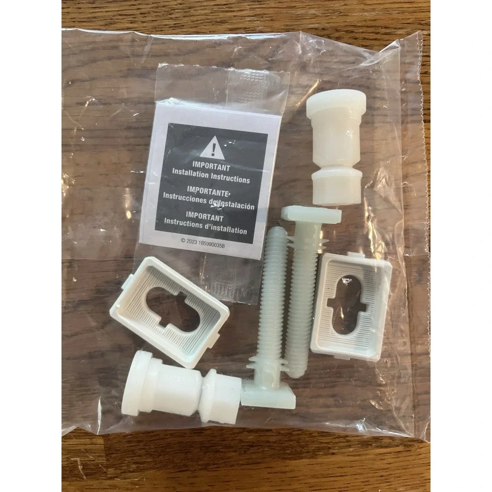 Slow Close Toilet Seat Repair Kit Hinges Bottom Fitting Bolts Screws New
